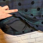 Talbots green and plaid polka dot wool skirt women’s size 16 Photo 2