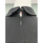 Pintuck Black Mini Shirt Dress Long Sleeve Collared Size 6 Photo 7