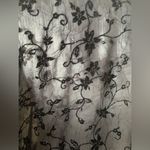 Dress Barn Collection Black Floral Lace Shimmer Print Asymmetrical Sleeves Sz XL Photo 8