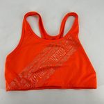 Victoria's Secret Pink by  VS Ultimate Orange Gold Logo Sports Bra Women's Size L Photo 1