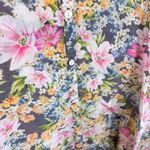 J. Jill Cotton Silk Colorful Floral Semi Photo 3