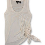 Theory EUC  Womens White Sleeveless Tie Front Tank Top Size L Photo 0