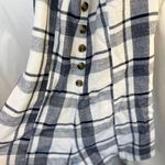 American Eagle Outfitters Navy and White Plaid Romper Size 6 Photo 8