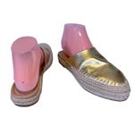Sam Edelman  GOLD LEATHER "AUSTIN" ESPADRILLE SLIDE MULES (7M) Photo 8