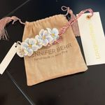 New Jennifer Behr embroidered pastel blue barrette Photo 2