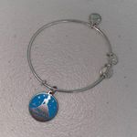 Disney Alex & Ani World Cinderella Believe Every Wish Silver Bangle Bracelet Photo 0
