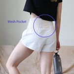 Zenana Outfitters NWOT WINDBREAKER SMOCKED WAISTBAND RUNNING ATHLETIC SHORTS L Photo 2