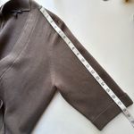 Eileen Fisher M Silk Cotton Knit Cardigan Jacket Open Front Elbow Sleeve Photo 5