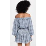 MISA Los Angeles NWT Zonia Mini Chiffon Dress in Scorpios Tile Size S Blue Photo 9