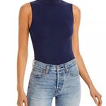 Good American Mock Neck Power Body Suit Thong. NAVY BLUE Color. Size 5/2XL NWOT Photo 0