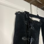 White Mountain Black leather Suede Faux Fur Lined Mongolian style Winter Boot Photo 9