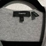 Theory gray Nyma Ko Merino Wool Angora blend open front cardigan Lagenlook Photo 15