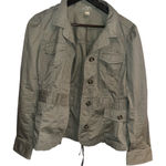 Loft Green Utility Jacket Lightweight Structured Photo 0