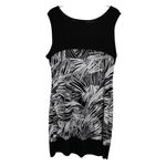 kim rogers  Women's Black White Printed Sleeveless‎ Dress Size XL Photo 1