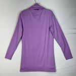 Lily & Lottie Purple Sweatshirt Tunic Dress Size Medium Funnel Neck Long Sleeve Photo 1