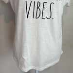 Rae Dunn  "SUMMER VIBES" Short-Sleeve T-Shirt, off White, Women's Size M Photo 1