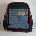 L.E.I Vintage 90s . Y2K Large Denim Blue Jean embroidered backpack Photo 0