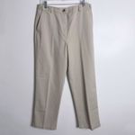 L.L.Bean  Women 12 Wrinkle-Free Bayside Pants Hidden Comfort Waist Straight Leg Photo 1