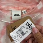 Vans NWT women’s crew neck pink & white tie dye size medium Photo 2