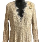 Southern Fried Chic Wedding Style Boho Lace Long Sleeve Dress in Cream Sz XS NWT Photo 0
