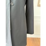 Theory  Black Beltless Trenchcoat Rain Coat $550 S Photo 3