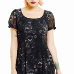 Hot Topic Spin Doctor Scullion Skull Cap Sleeve Dress Photo 0