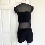 T Alexander Wang Black Playsuit Short Jumpsuit Sheer Panel Romper Size XS Photo 6