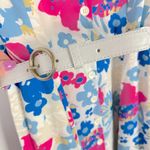 Modcloth NWT Exciting Find Shirt Dress Belted Floral Blue Pink Size XX,S NEW Photo 5