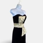 Dave & Johnny Velvet Prom Dress Black Size 10 Photo 2