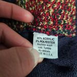 Alfred Dunner Vintage  Blue & Red Argyle Plaid Vneck Sweater Vest Size MP Photo 6