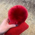 Love Your Melon  Adult Miami hawks Pom Beanie in Red Photo 5
