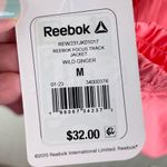 Reebok NEW Women’s Focus Track Jacket Wild Ginger Pink Color Block Size Medium Photo 5