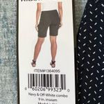 Hilary Radley Navy & Off White Combo Bermuda Shorts Large Photo 3