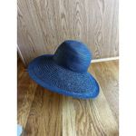 J.Crew  Textured Summer Straw Hat 09500 Packable Wide Brim Dusty Dune Black‎ Photo 3