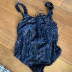 For Love & Lemons Black laced one piece suit Photo 1