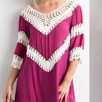 Wishlist Spliced Crochet Tunic Dress‎ Photo 3