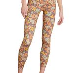 Veronica Beard Vilena Leggings Floral Orange Multi High Rise Workout Small NWT Photo 11
