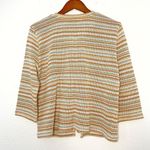 Per Una vintage colorful striped 3/4 sleeves knit cardigan sweater size L Size L Photo 5