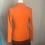 Free People Pumpkin Spice Orange Fall Mock Neck Ribbed Long Sleeve Top Photo 3