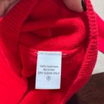 Isaac Mizrahi  Red Turtleneck Cashmere Sweater Photo 3