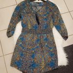 💕ALEX+ALEX💕 Long Sleeve Pattern Tassel Shirt Dress Large Blue Photo 1