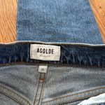AGOLDE Riley Straight Leg Blue crop Jeans size 25 organic cotton blend high rise Photo 4
