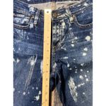 Big star  Nova Denim Hydra Bleach Splatter Jeans SZ 27 Dark Wash Skinny Cigarette Photo 6