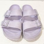 Birkenstock  Sandals Womens Size 7 Purple Rubber Double Strap Slip On Photo 1