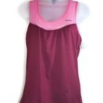 Reebok  Pink Maroon Sleeveless Racerback Tank Top Athletic Small Photo 0