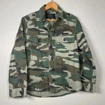 J Crew Camo Utility Shirt‎ 90s Jacket Womens Green Camouflage Size XS Photo 0