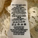 Free People  Modern Lace Mesh Maisie Tunic Sleeveless Top Women’s Medium Cream Photo 5