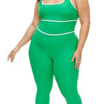 Diane Von Furstenberg Diane Von‎ Furstenberg Green Racerback Full Length Bodysuit Photo 0