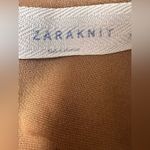 ZARA Knit brown sleeveless tailored mini dress Photo 3