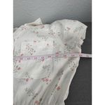 Celebrity Pink  Floral Short Sleeve Snap Front Elastic Waist Collared Romper M Photo 10